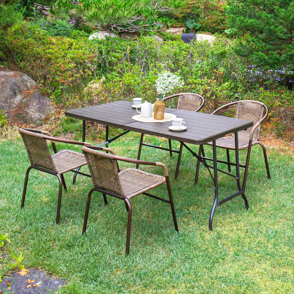 아르망 1500 유로39번 의자 4개 야외 테이블 세트 168,000원