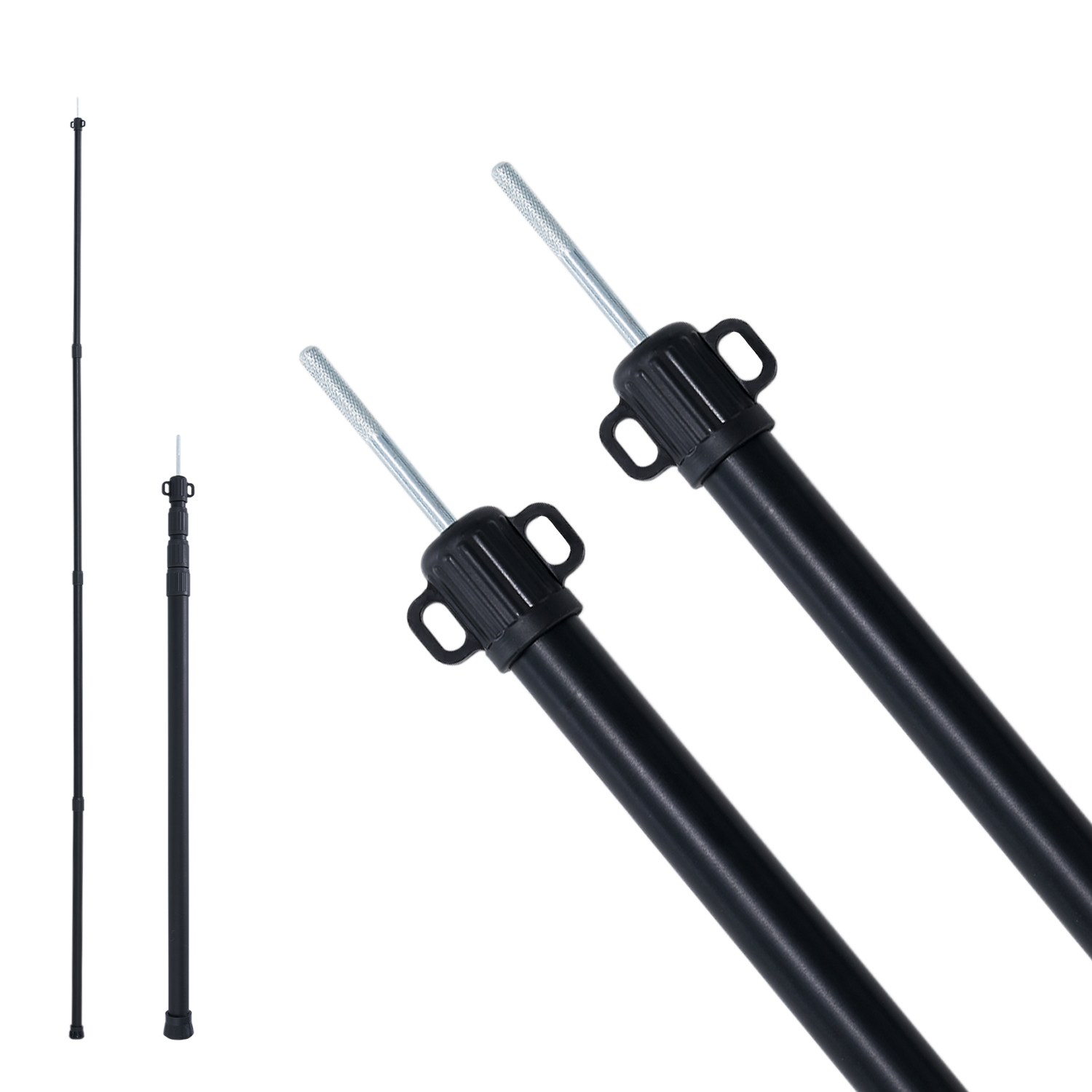 MOON LENCE 슬라이드폴대 타프 텔레스코픽 폴대 81-260cm 풀스펙 적용 4단무극조절 최대 지름 31mm 방풍 변형되지 않음 캠핑용품 부품 두랄루민 1세트 36,370원