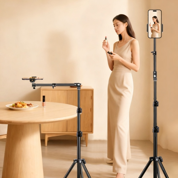 콜콜러브 휴대폰 거치대 라이브 촬영 삼각대 착지 셀카 촬영 캐스터 동영상 삼각대 신축식 거치대 15,980원