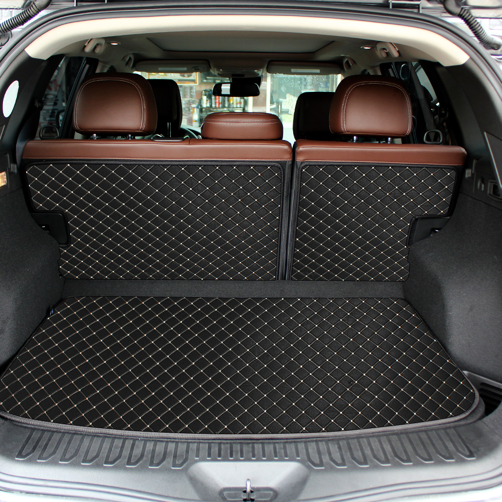 지엠지모터스 퀼팅 가죽 트렁크매트 풀세트, 르노 뉴 QM6 (LPG) (2020년 ~ 2023년), 블랙 54,620원