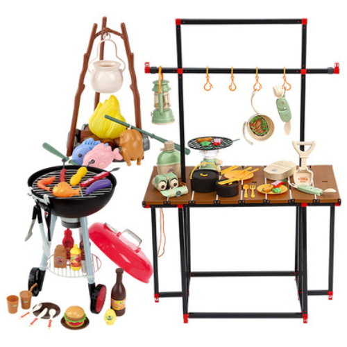 [캐스B] 플레이 캠핑놀이 3종세트(1091set) 어린이 바베큐그릴 모닥불 캠핑장난감, 1개 88,780원