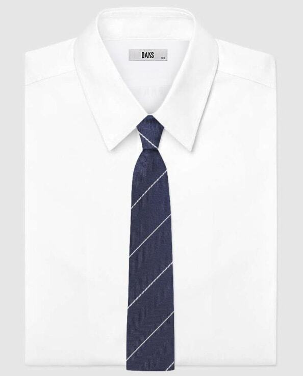 국내매장상품 닥스 26년 SS 실크혼방 레지멘탈 스트라이프 넥타이 사계절 클래식 129,500원