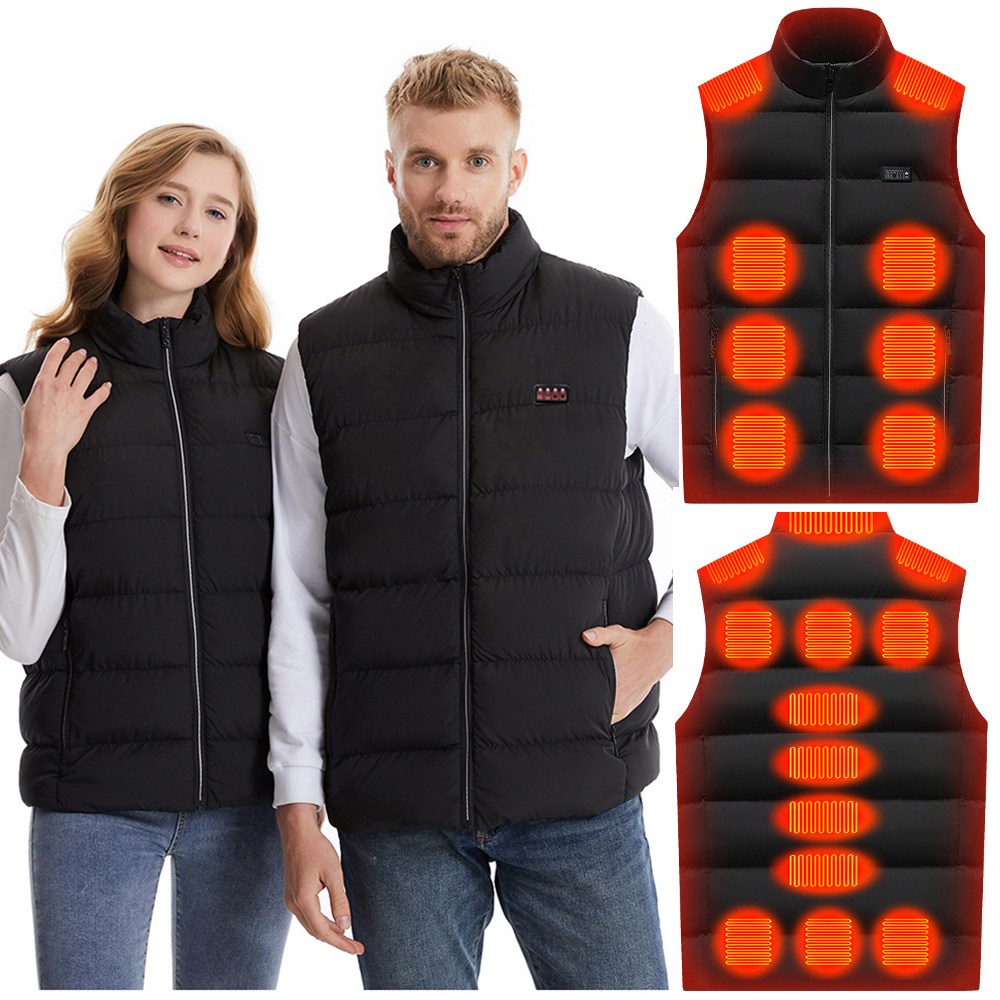 올핫 남여공용 USB 발열패딩조끼 21구역 15구역 3단조절 온열 패딩조끼 두툼하고 안전한 KC인증 발열패드 18,800원