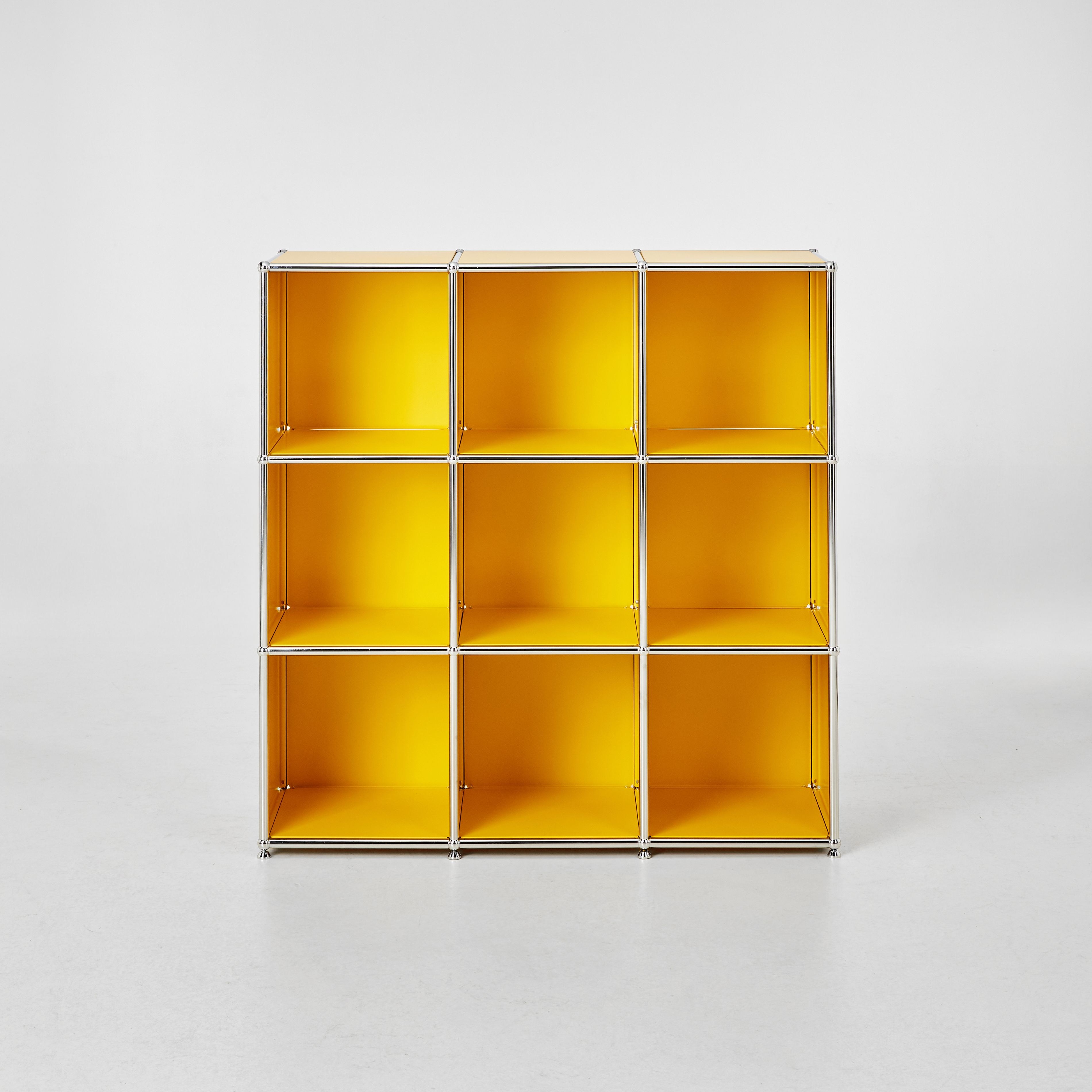 미드퍼 철제 미드센츄리 모듈 아기 책장 교구장 1150x400x1160, 3단, 옐로우 719,000원