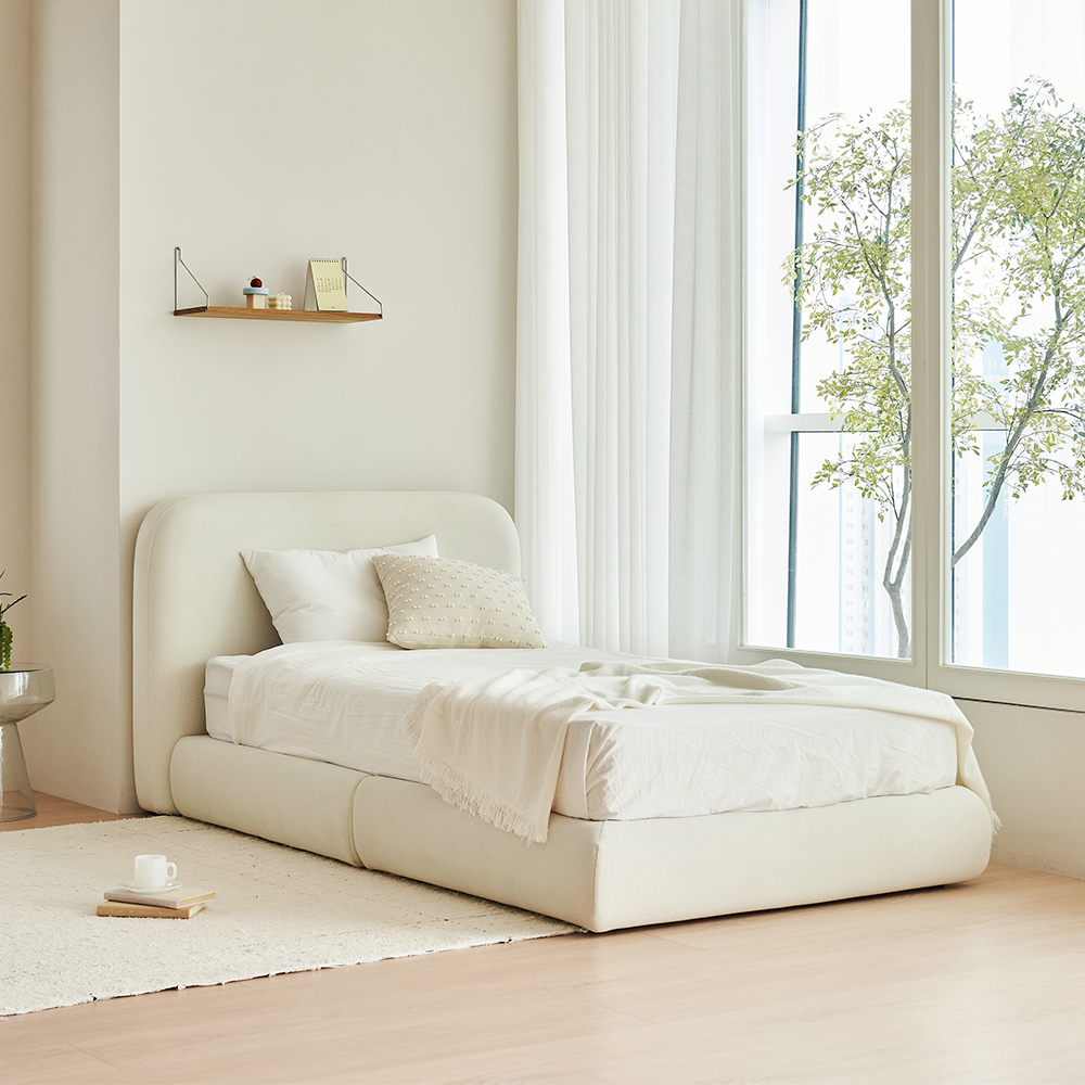 레이디가구 샌드 패브릭침대 볼드헤드 프레임 + 80T 매트리스 세트 방문설치 646,450원