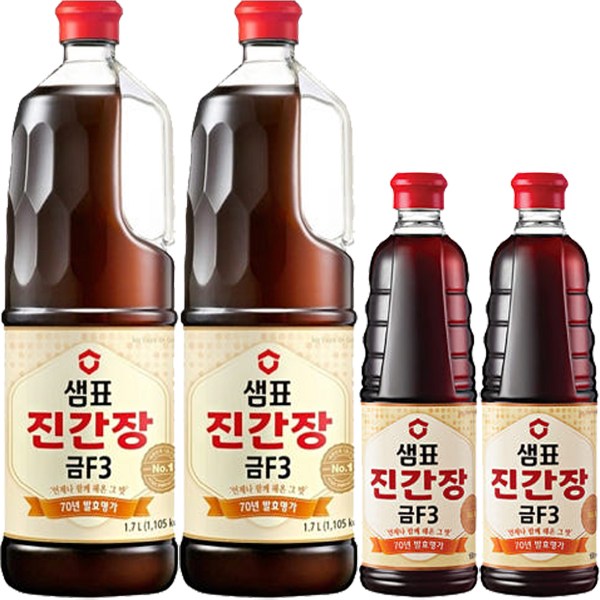 샘표 진간장 금F3 (1.7L+500ml) x 2세트 11,300원
