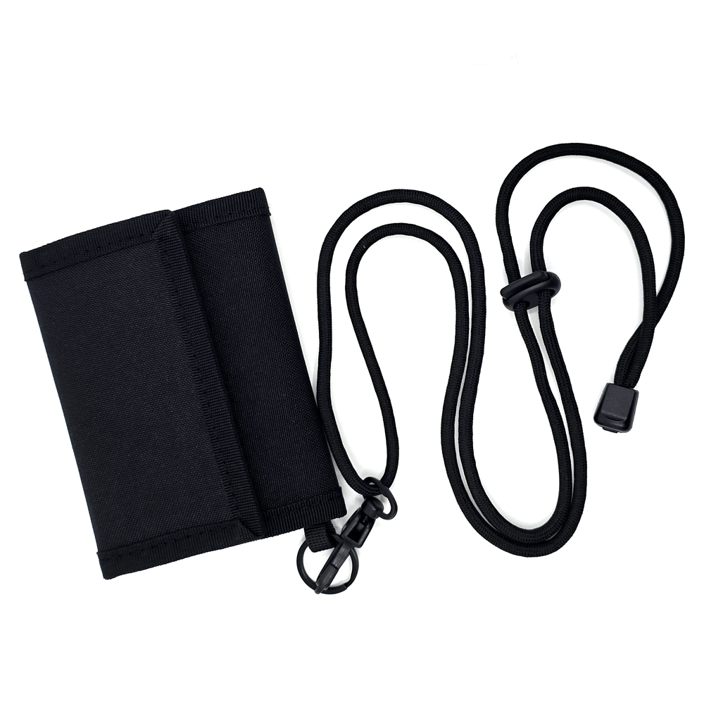 노리공간 부드러운 스트랩 길이조절형 로고없는 목걸이지갑 12,000원