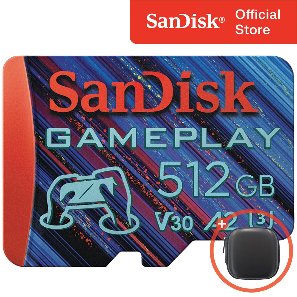 샌디스크 GamePlay 마이크로 SD 카드 닌텐도 스위치 스팀덱 전용 메모리 + 보관 케이스 패키지 145,000원