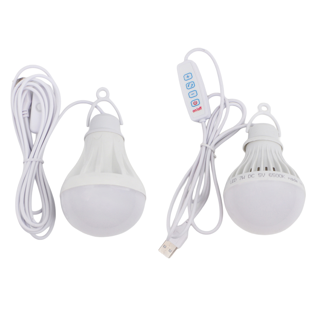 투데이리빙 2개 세트 USB 휴대용 LED 조명 램프 전구 스위치형 밝기 조절 조명등 구 무드등 USB 충전식 유선 전등 다용도 수면등 실내 취짐등 10,900원