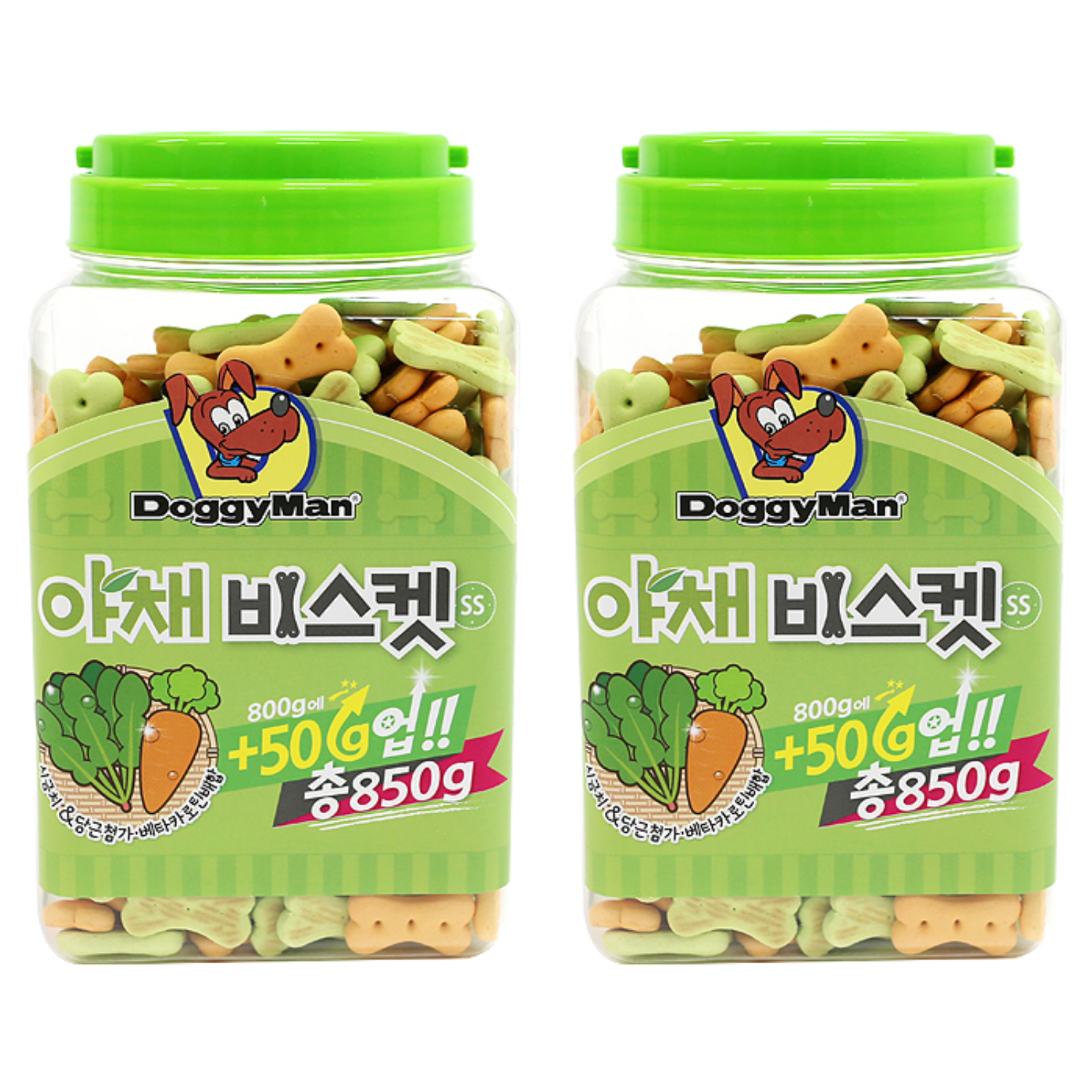 도기맨 강아지 비스킷 SS, 야채맛, 850g, 2개 19,300원