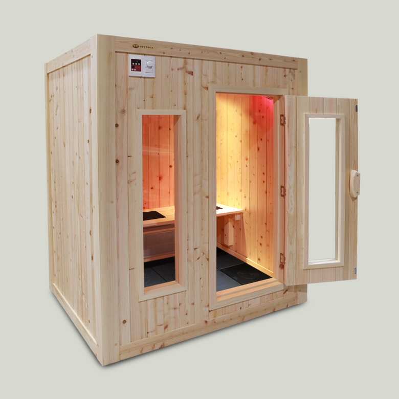 친환경편백아트 편백 양자히터 숯 건식 3인 홈 사우나 의자형 P939 9,980,000원