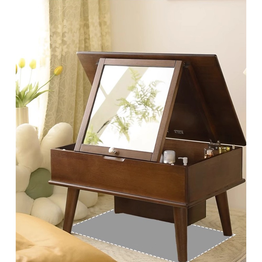 에코소라노 좌식 화장대 다용도 원목 미니 화장대, 월넛RF-1396 178,000원