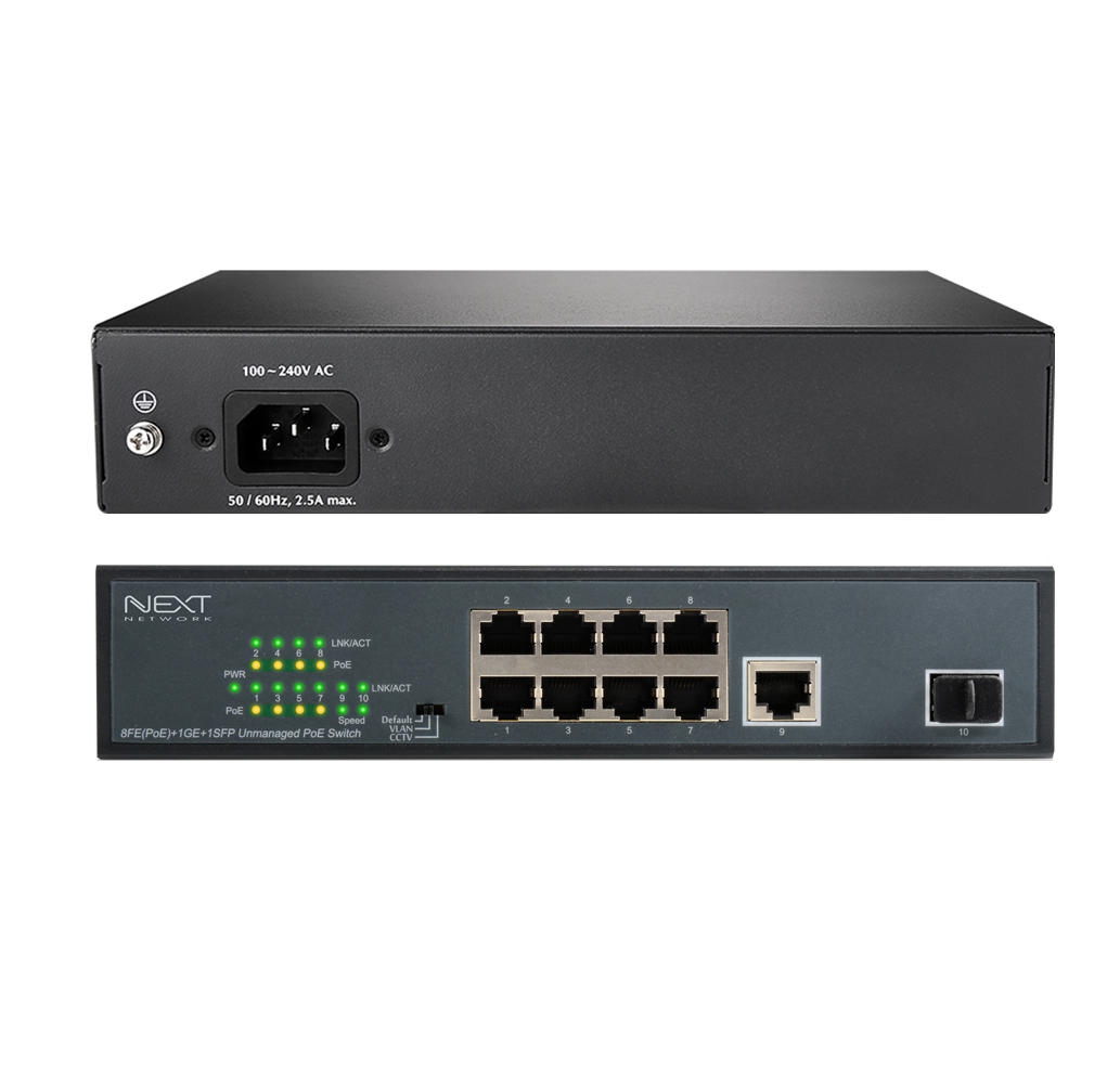 넥스트유 8포트 POE 기가비트 TP 스위칭허브, NEXT-POE308SFP-TP, 8개 84,000원