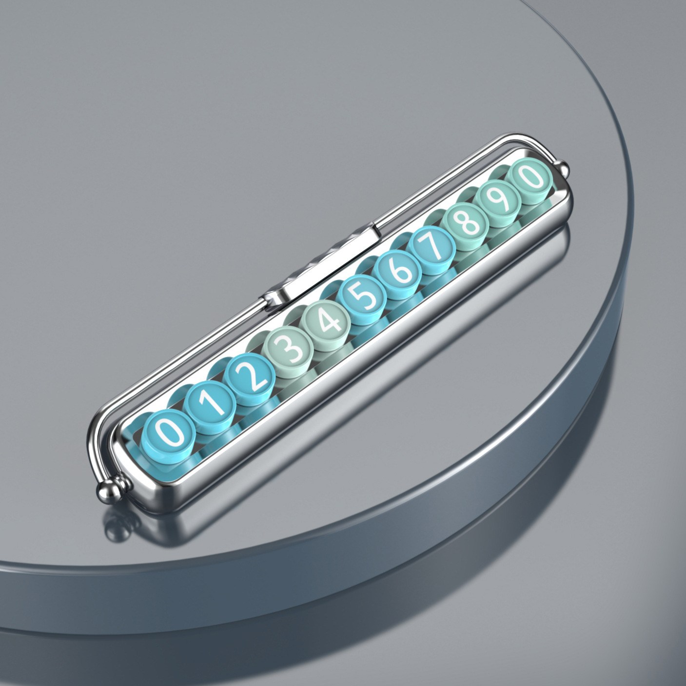 에브리샤인 레인보우 레트로 주차번호판 주차알림판, 실버그린, 1개 9,980원