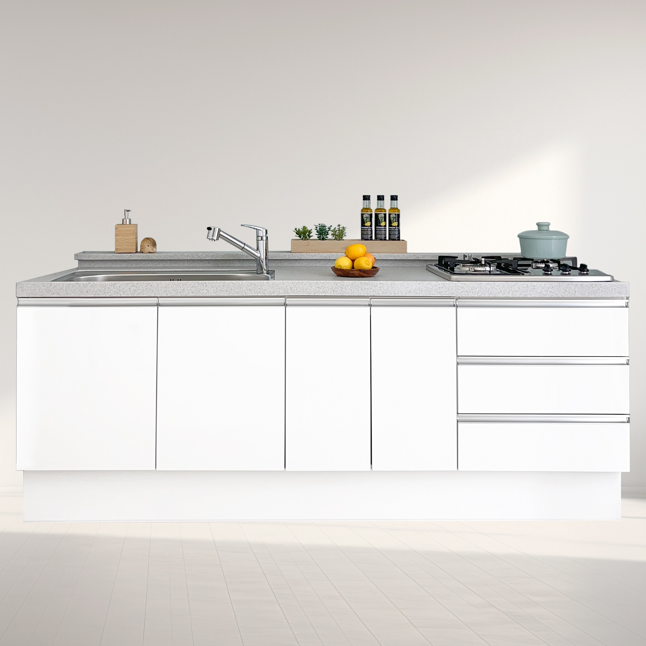 지안데코 인조대리석 싱크대 - 하부장 세트 05 2100A 660,000원