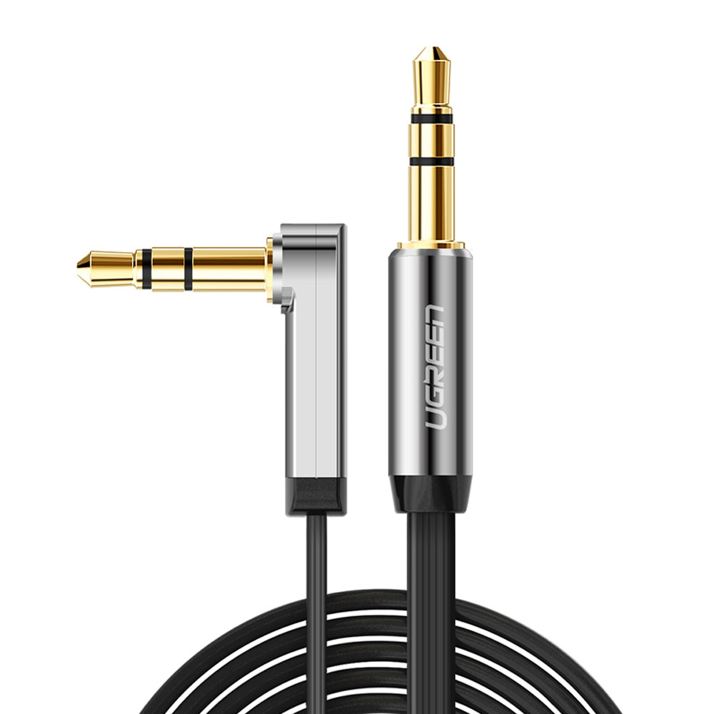 유그린 90도 플랫 3.5mm 스테레오 M to M AUX 케이블, 5m, 1개 9,900원