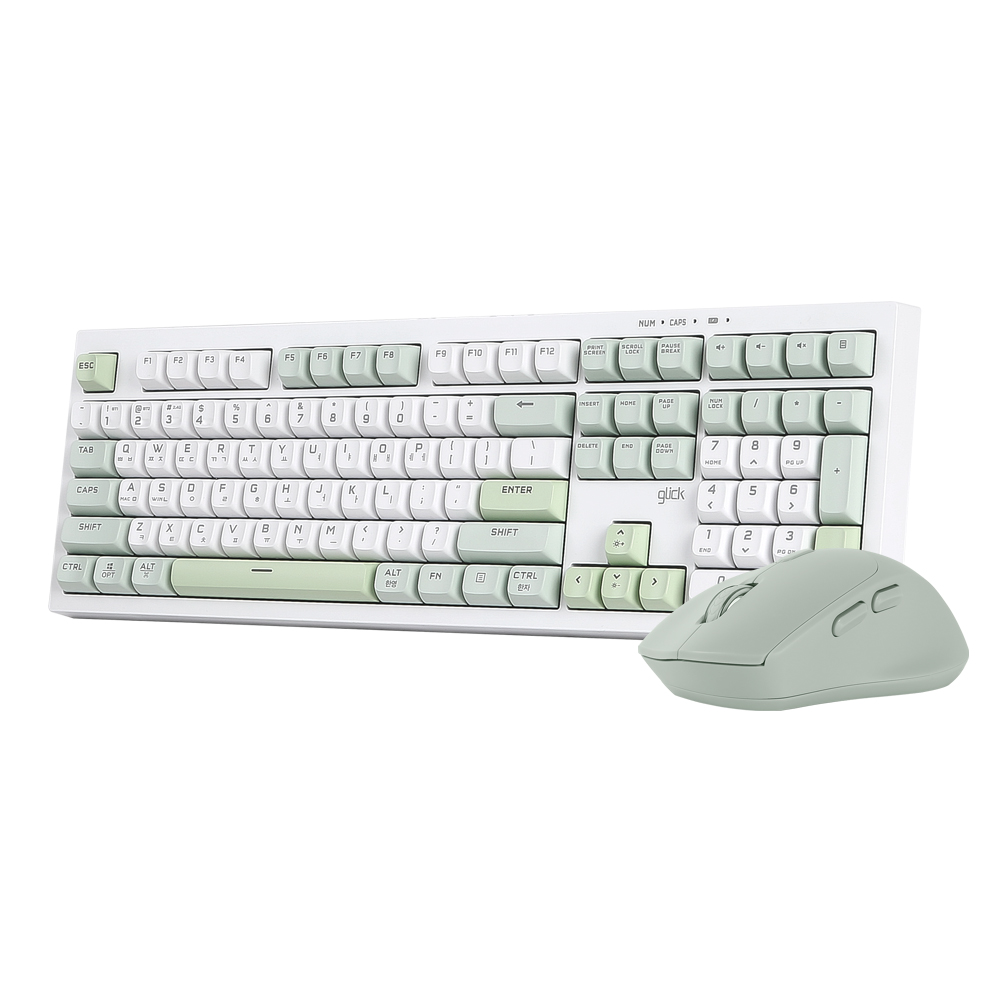 지클릭커 오피스프로 WMK50 사일런스 M 무소음 무선 블루투스 108 키보드 마우스 세트, 일반형, 그린위치RC1, WMK50 108키 43,400원