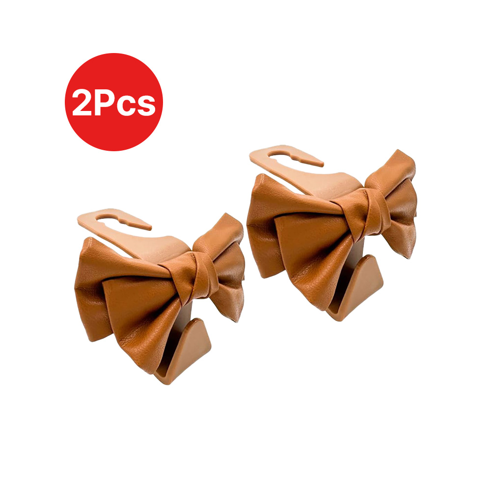 귀여운 자동차 후크걸이 헤드레스트 고리 걸쇄 행거 뒷좌석 멀티형 후크 가방 봉지, 갈색, 2개 16,240원