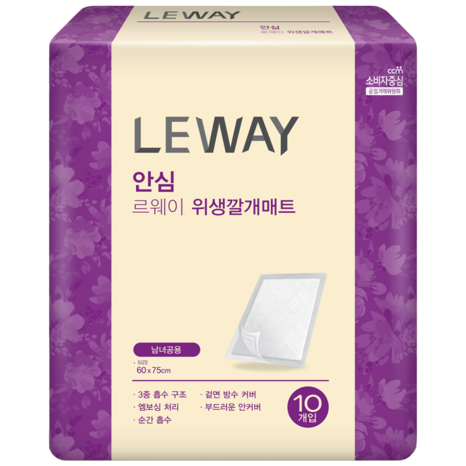 미래생활 르웨이 위생 성인용 깔개매트, FREE(onesize), 10개입, 8개 20,970원