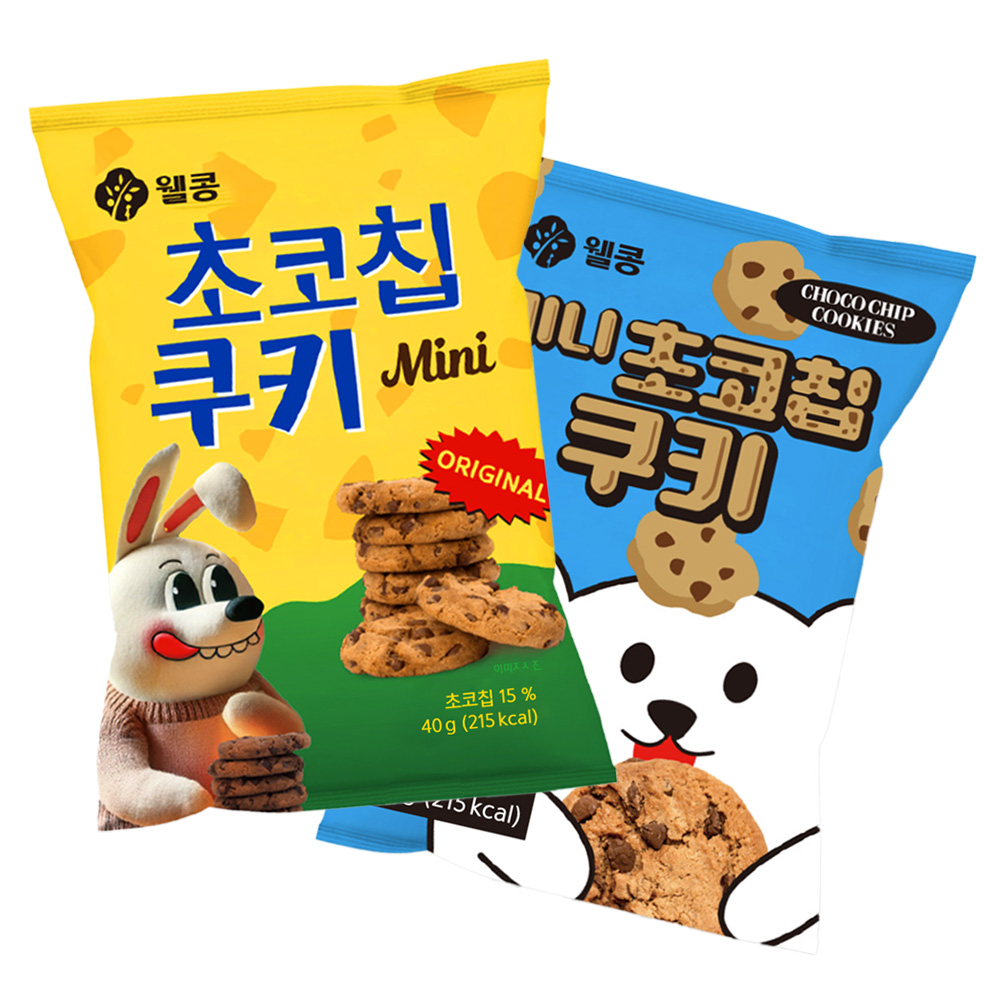 웰콩 미니초코칩쿠키, 40개, 40g 22,790원