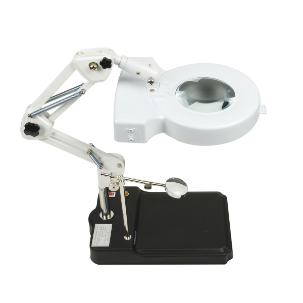 HANDO 조명확대경스탠드식 K-SKKB-8-13X 8-13X, 1개 212,900원