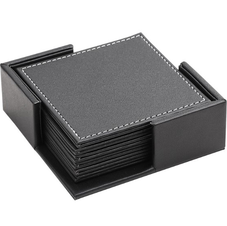 씨오브비 비지니스 사각 코스터 컵받침 6p + 케이스 세트, 블랙, 1세트 15,150원