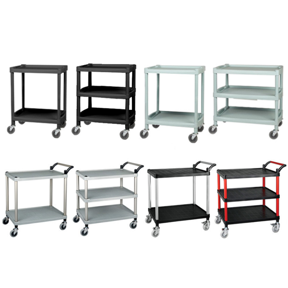 티렉스캐스터 2단 3단 플라스틱 카트 (서빙카트 이동식대차 식당카트 운반카트), 1개 57,300원