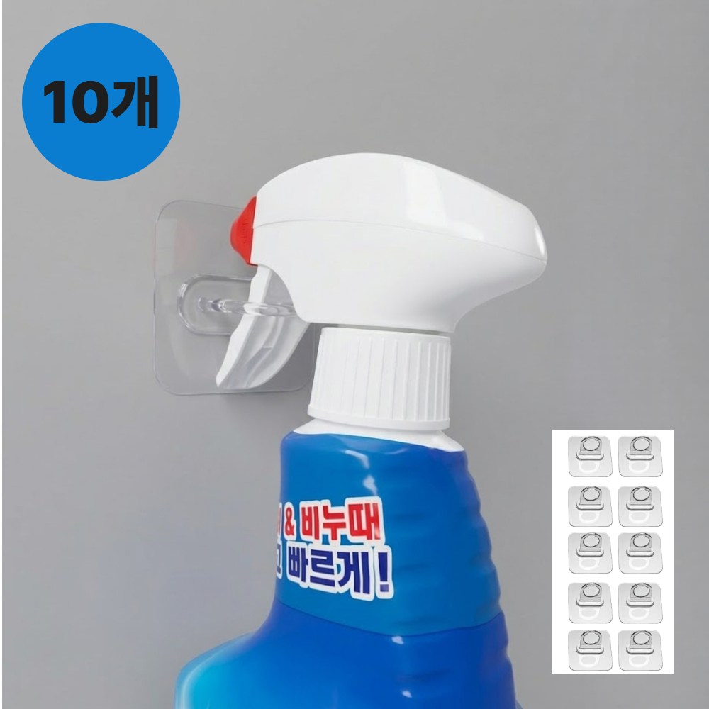 제이쿤 접착식 무타공 링후크, 투명, 1개 7,500원