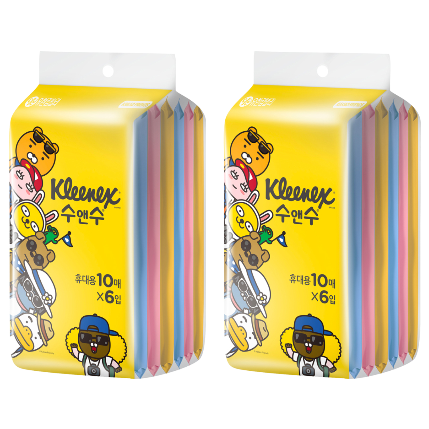 크리넥스 수앤수 실키소프트 카카오 물티슈 휴대용 6,910원