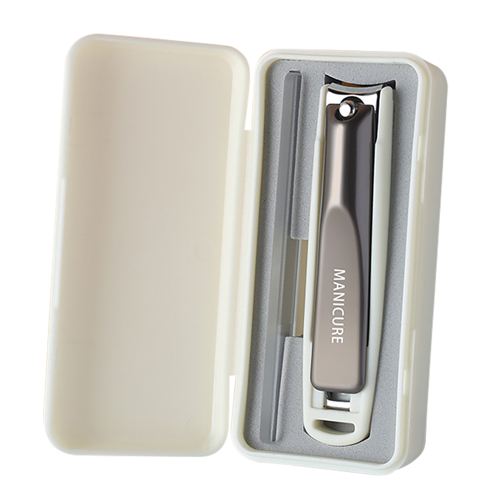 해즈잇 튀지않는 휴대용 스테인리스 대형 손톱깎이 발톱깎이 세트, 1세트, 화이트 7,000원