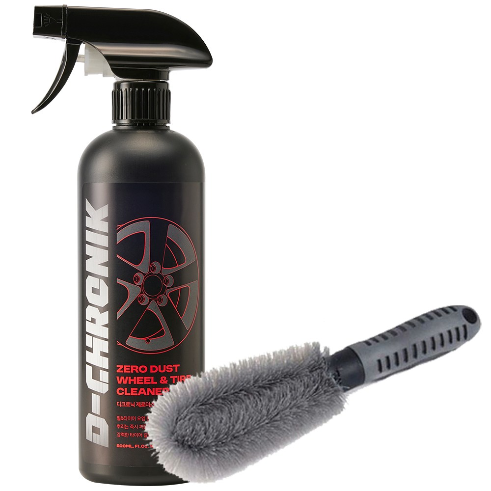 디크로닉 제로더스트 500ml 휠클리너 휠세정제 타이어 갈변 제거 + 휠브러시, 1세트, 500ml 11,000원