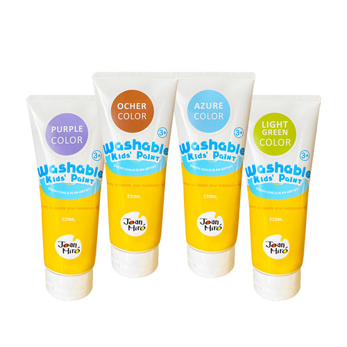 [리틀호안미로] 워셔블페인트220ml 4색세트(98414set) 물로지워지는 물감, 4개, 220ml 24,800원