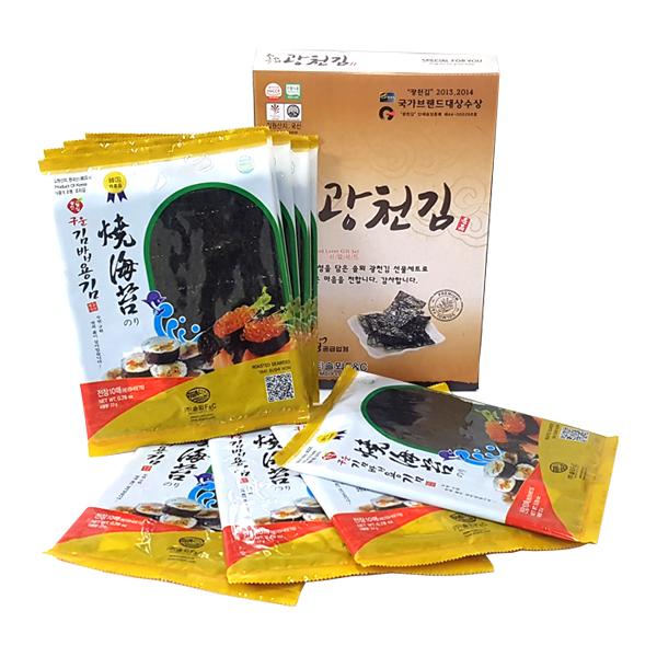 솔뫼광천 두번구운 김밥김22gx10봉 18,000원