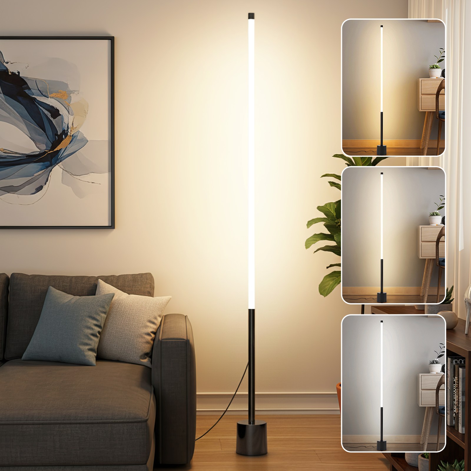 Flyaiku LED 침실 거실 스탠드조명 심플 장스탠드 3색모드 밝기조절 19,900원