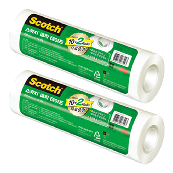 스카치 매직테이프 리필 18mm x 20m 12롤 35,150원