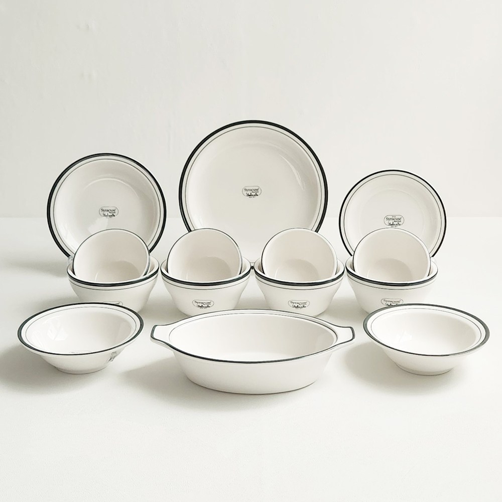 [형제주방] 시라쿠스 뉴욕 크림화이트 4인 알뜰 그릇세트 신혼 식기 혼수 그릇 147,000원