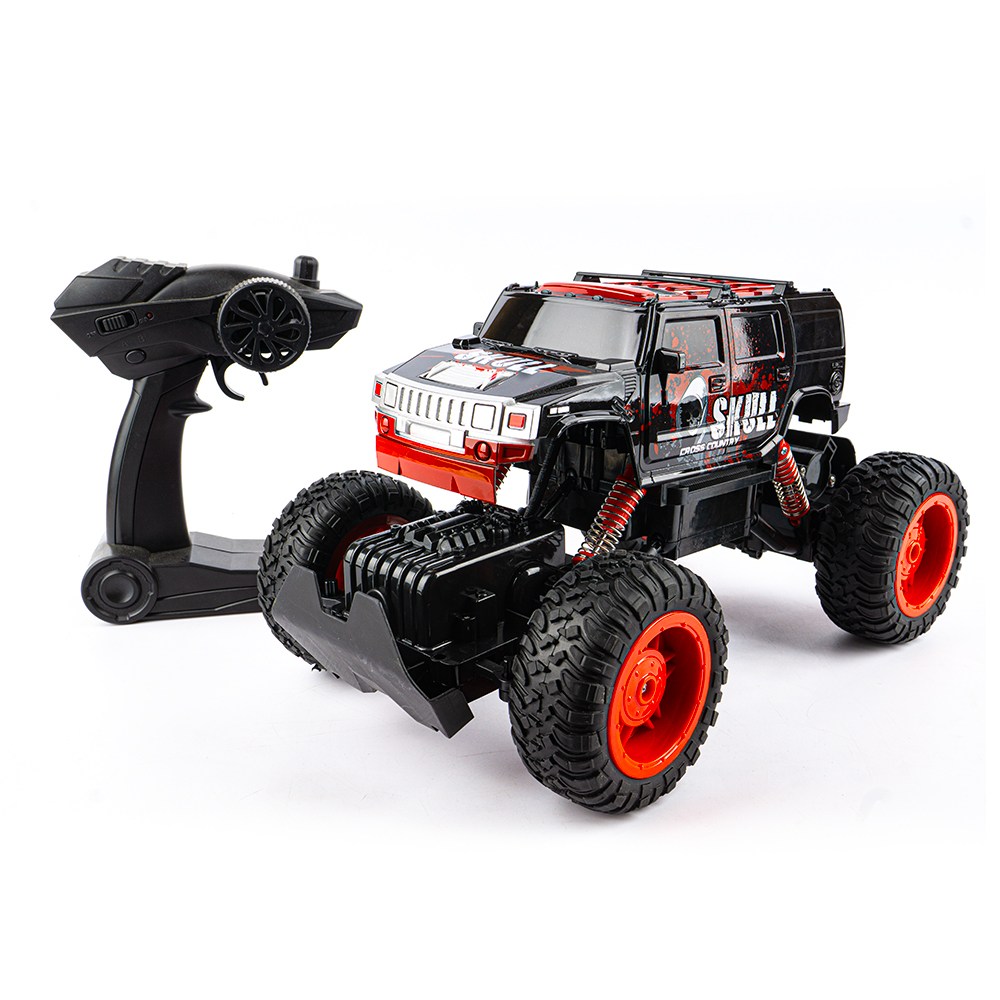 더뮤직 / 1:12 오프로드 4륜 스컬 레드 RC카 험머형 미니카 모델카 경기용 무선조종 자동차 리모콘RC 선물 생일 완구 장난감 취미 수집 RC, 레드, 1개 39,800원