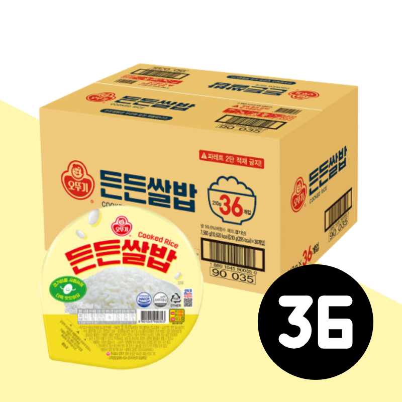 오뚜기 든든쌀밥 210g 36개입 즉석밥 51,280원