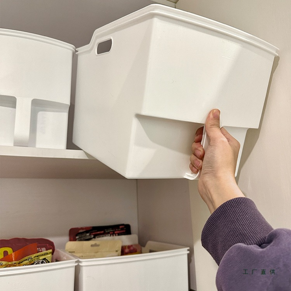 심플한 다용도 손잡이 팬트리 수납 정리함, 2개, 대형 23,200원