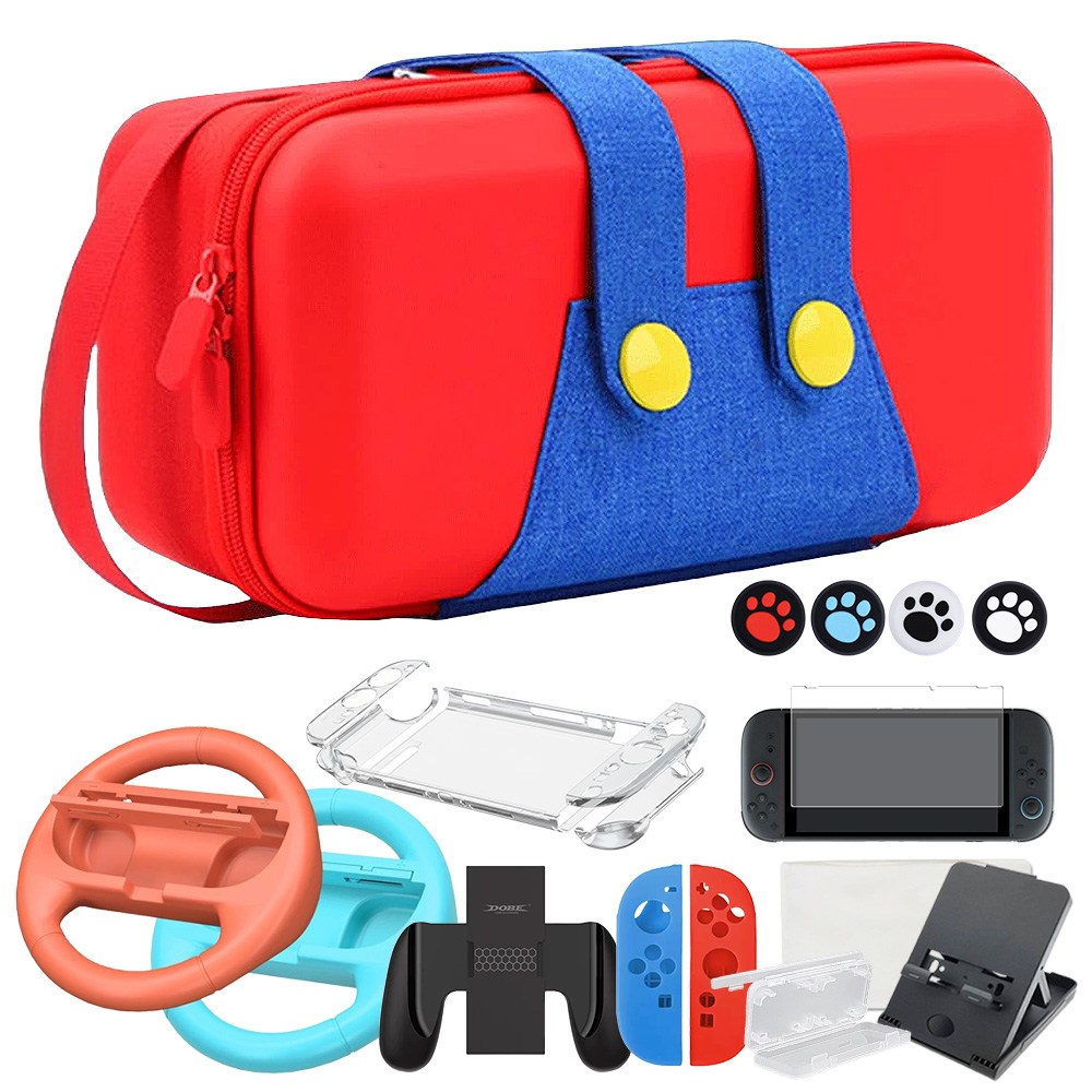 ED 닌텐도 스위치2 올인원 멜빵 케이스 악세서리 세트 10종 풀패키지 파우치, 1개 39,000원