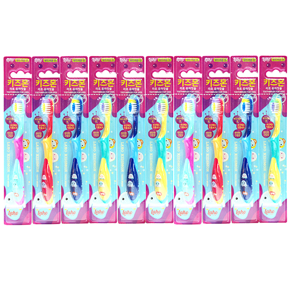 라호키즈 키즈몬 유아칫솔, 랜덤 발송, 1세트, 10개입 11,930원