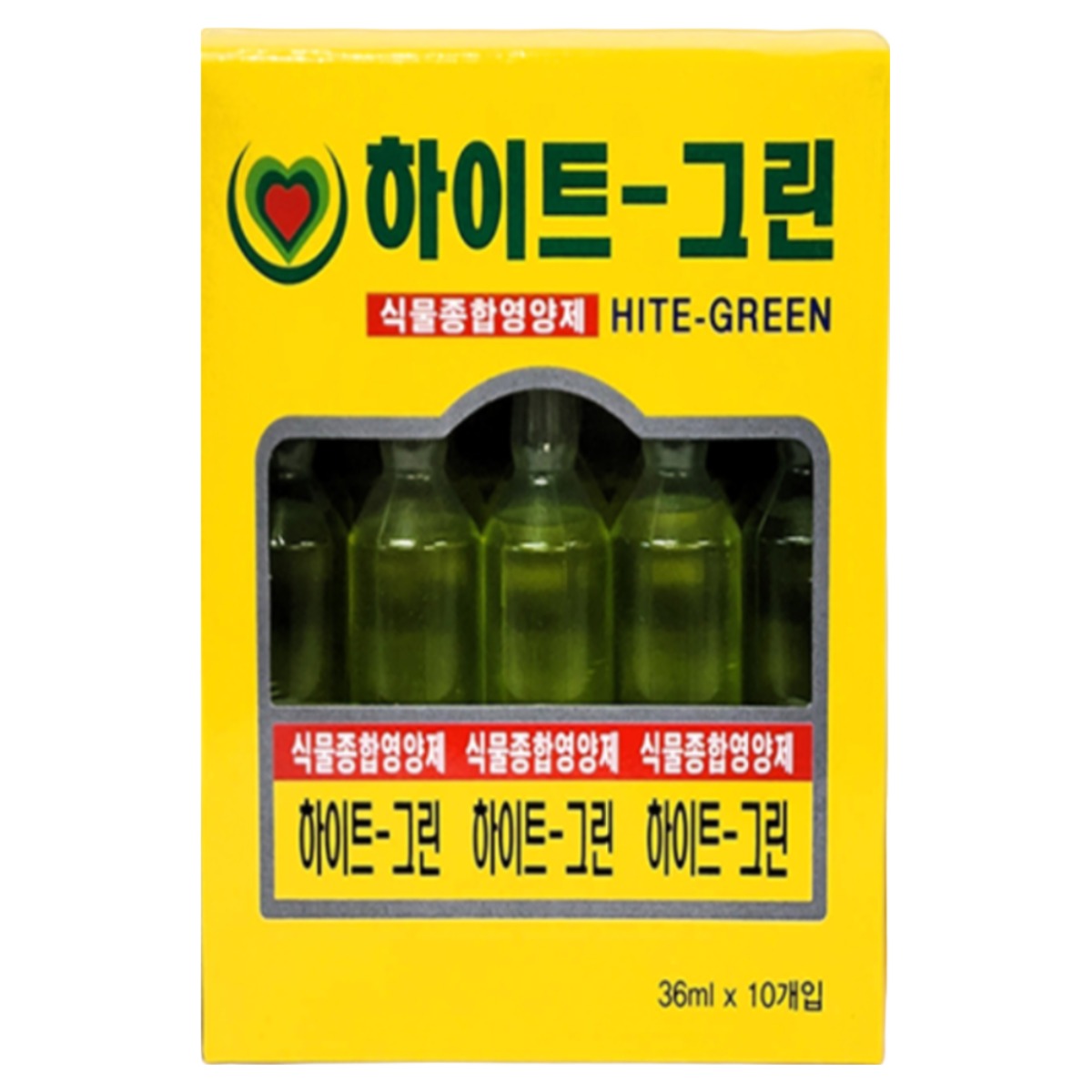 윤컴퍼니 하이트그린 100개 식물종합영양제 화초용 앰플 모든 식물용, 300개, 36ml 28,000원