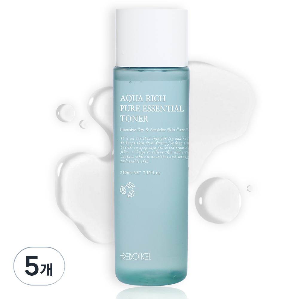 리본셀 아쿠아리치 퓨어 에센셜 토너, 5개, 210ml 158,750원