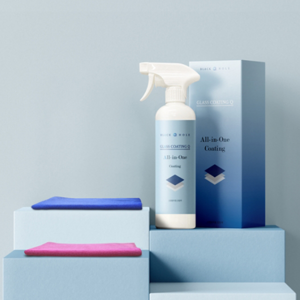 블랙홀 글라스 코팅큐 500ml 유리 거울 입주 청소 다용도 세정 코팅제 세면대 욕실 화장실 청소 + 전용타월 2장 37,900원