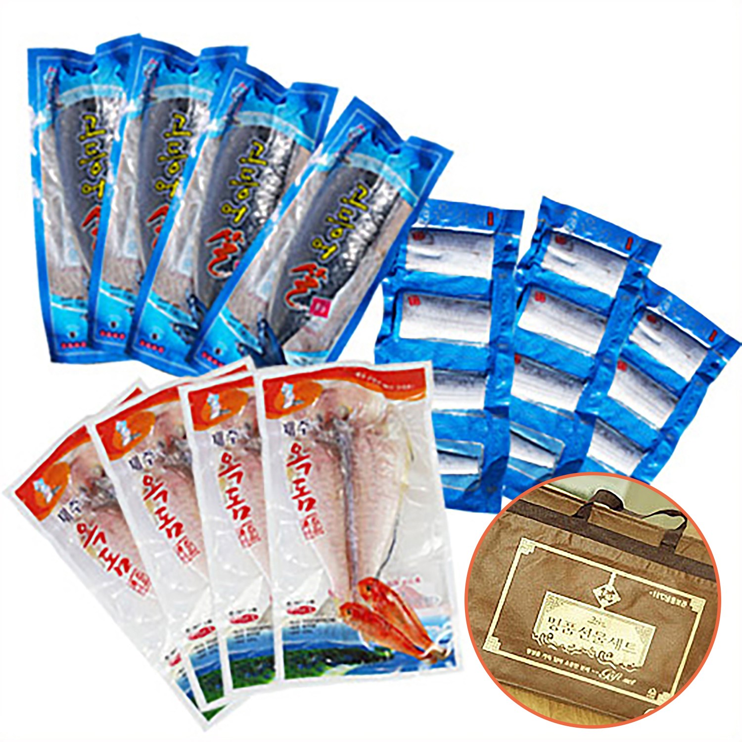 제주수산물 선물세트 옥돔(특대)1kg+갈치(특대)3미+고등어살2kg 선물포장 부직포가방 제주제일옥돔 210,000원