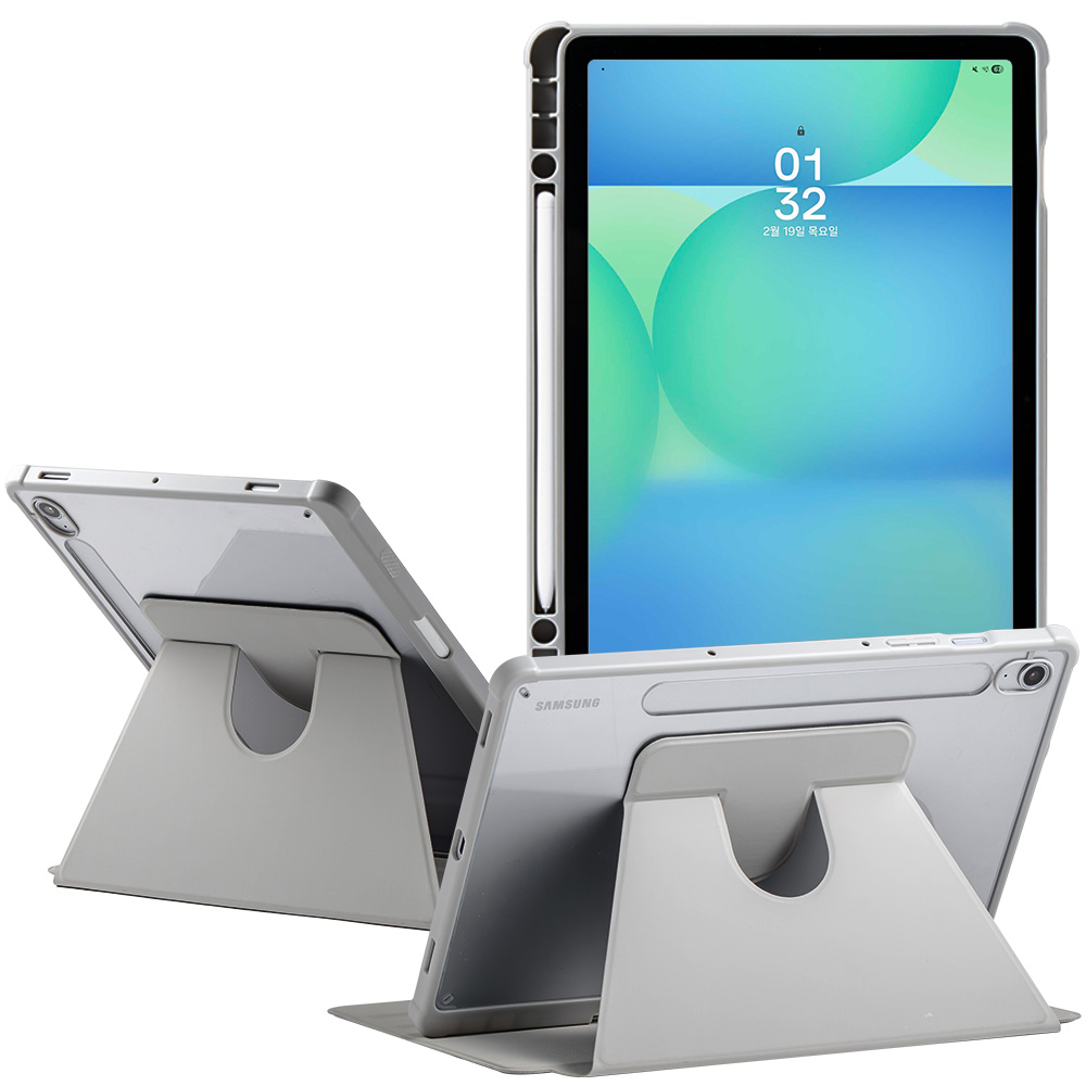 누아트 갤럭시탭 펜슬 수납 가로 세로 거치대 360도 스마트 턴 커버 케이스 14,900원