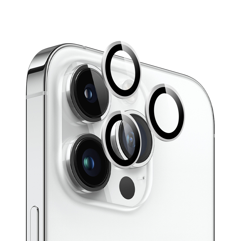 와이케이스 아이폰16 빛번짐 방지 메탈 프레임 링 휴대폰 카메라 렌즈 강화유리 액정보호필름, 2개 15,900원