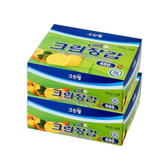 일회용 위생 비닐 크린장갑 400매 1+1 24,800원