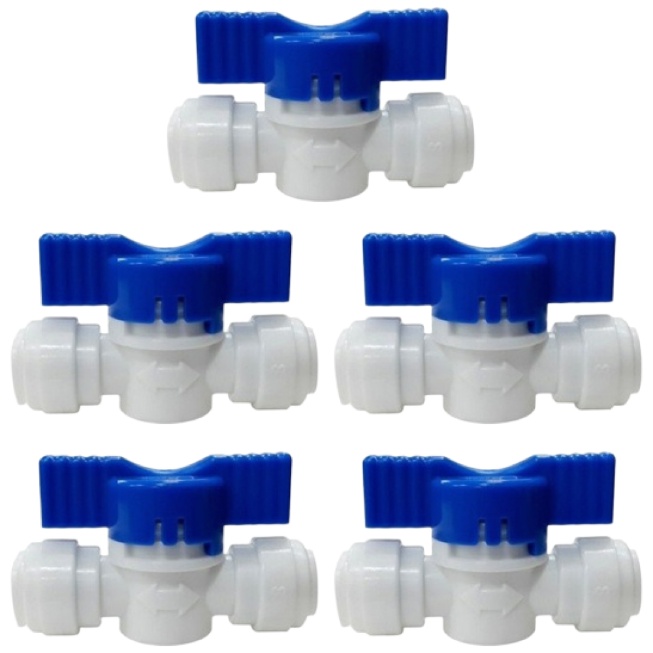 정수기 볼밸브 (호스: 1/4") 블루, 5개 14,400원