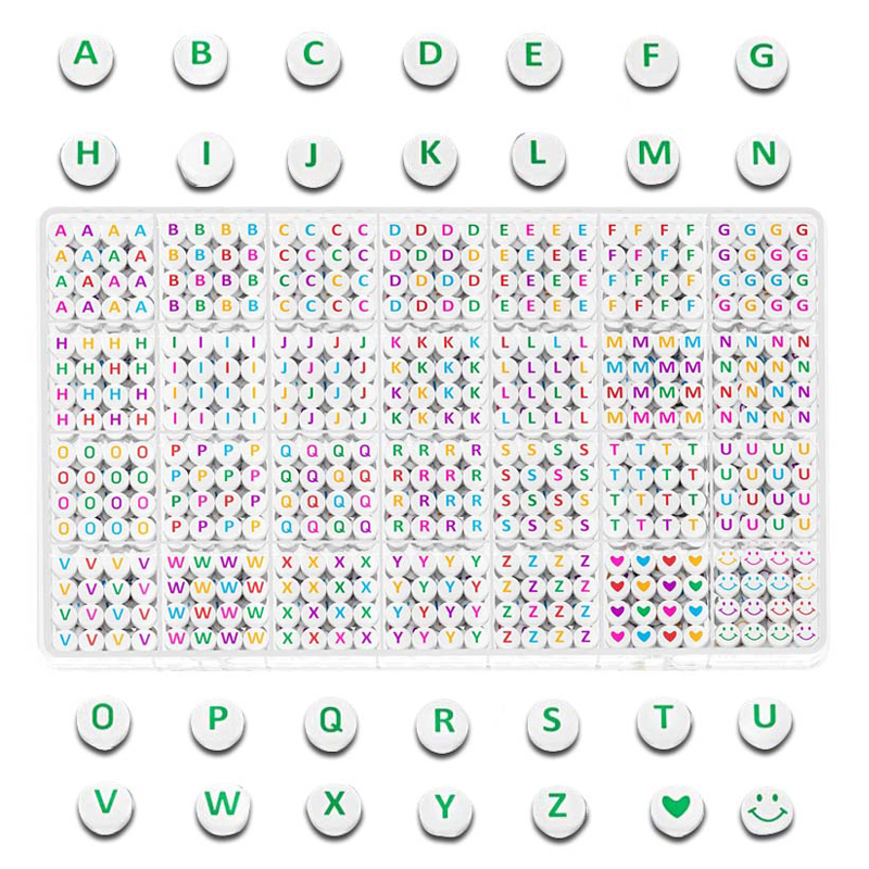 올이즈유 이니셜 구슬 비즈 DIY 1400p 세트, A02, 1개 15,100원